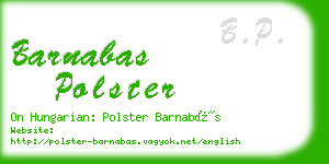 barnabas polster business card